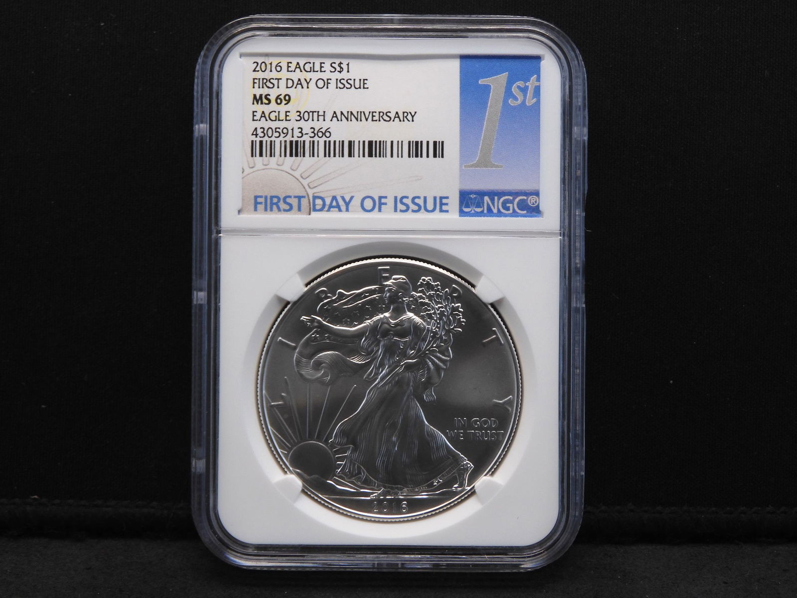 2016 NGC MS69 First Day of Issue 30th Anniversary (1 of 4)