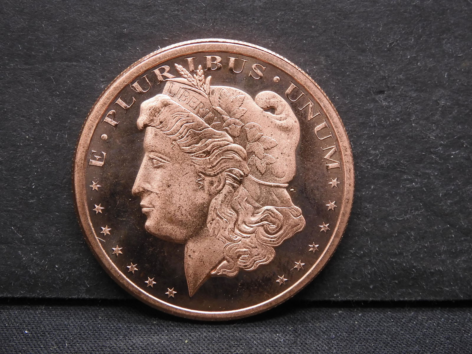 One Ounce .999 Fine Copper Round- Morgan Style (1 of 2)