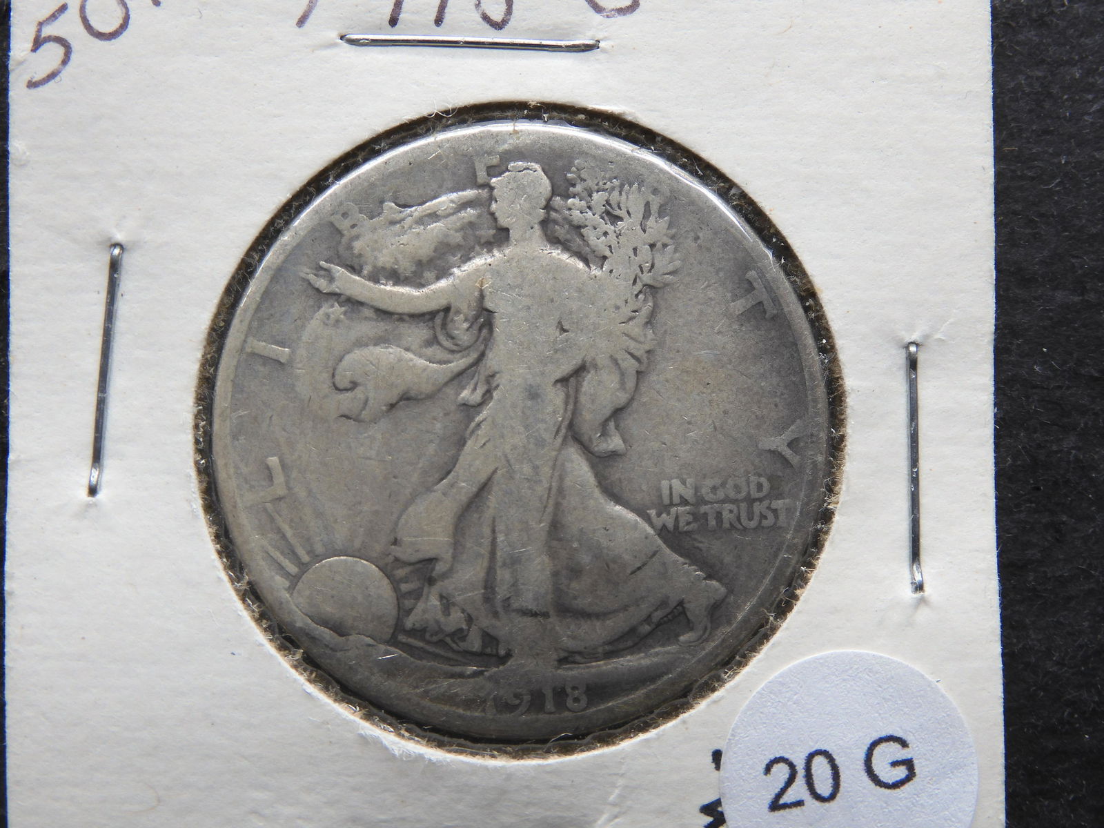 1918-S Walking Liberty 50c. (1 of 3)