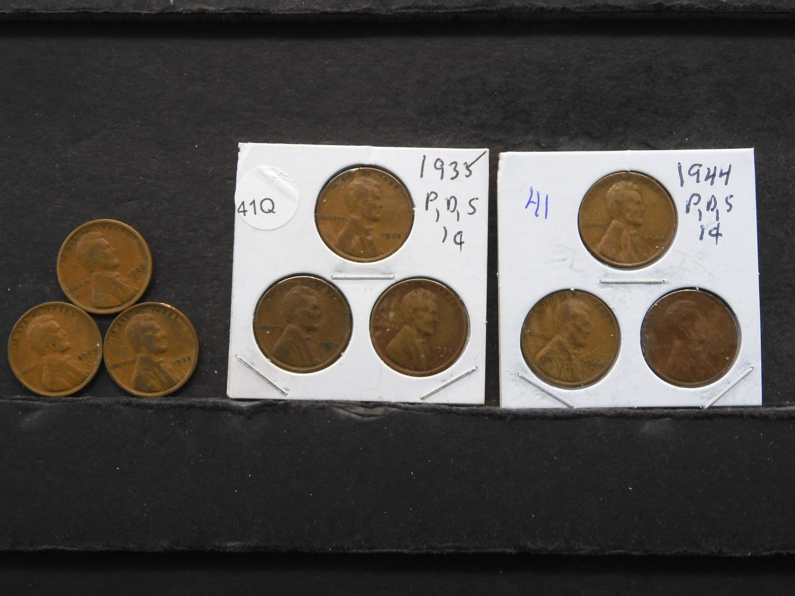 1923-1925, 1935 P/D/S & 1944 P/D/S Lincoln Wheat Cents (1 of 7)