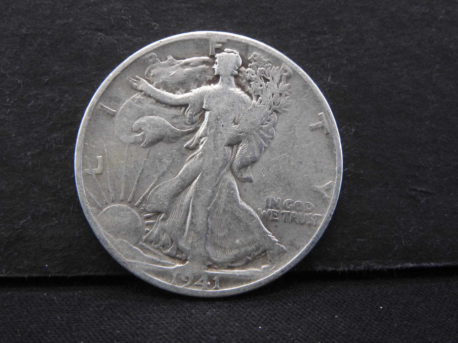 1941-S SILVER/90% (ONLY 8 MILL EVER MINTED) LIBERTY: 1941-S SILVER/90% (ONLY 8 MILL EVER MINTED) LIBERTY HALF