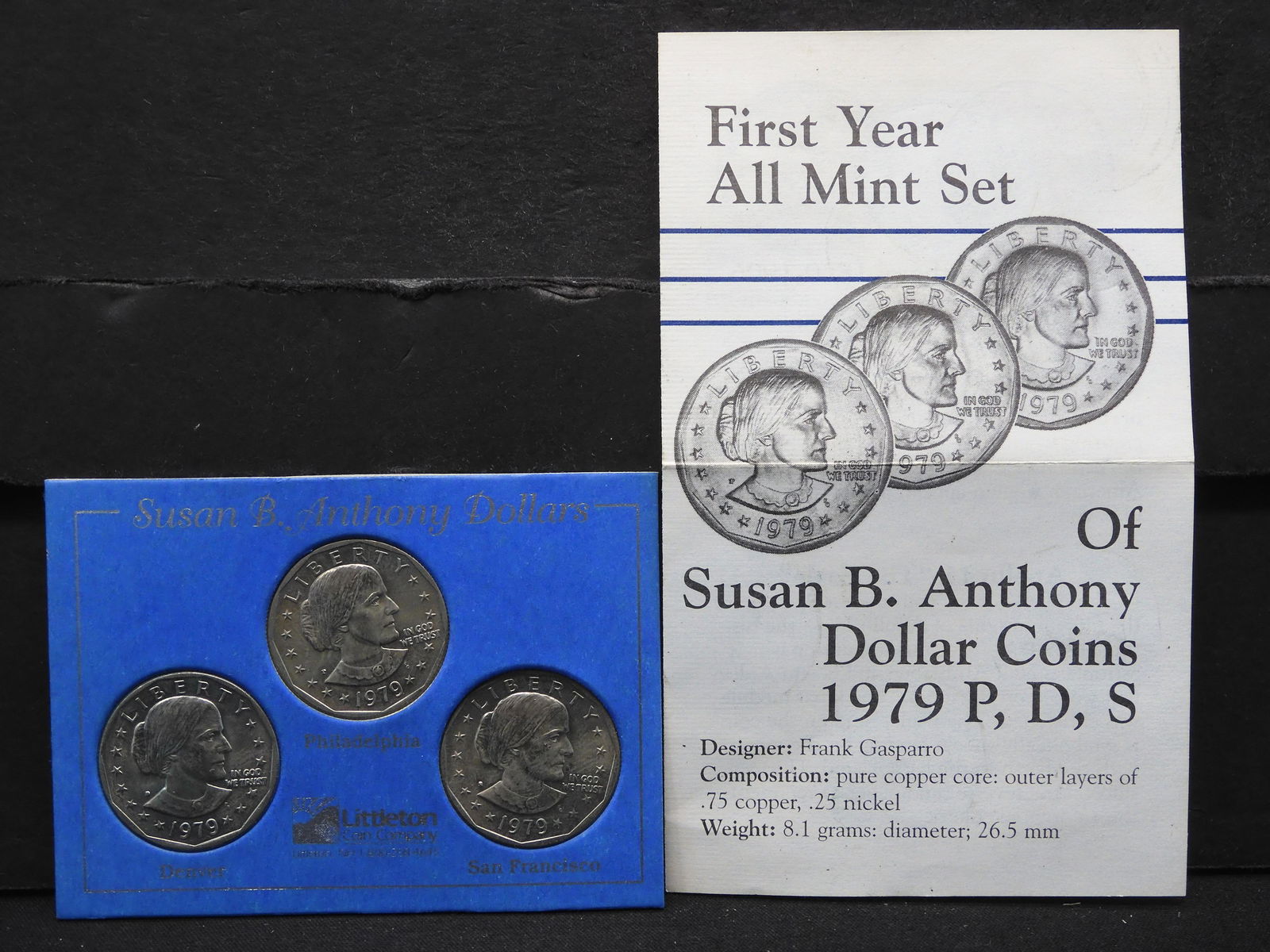 1979 P,D,S Susan B. Anthony First Year All Mint Set (1 of 4)