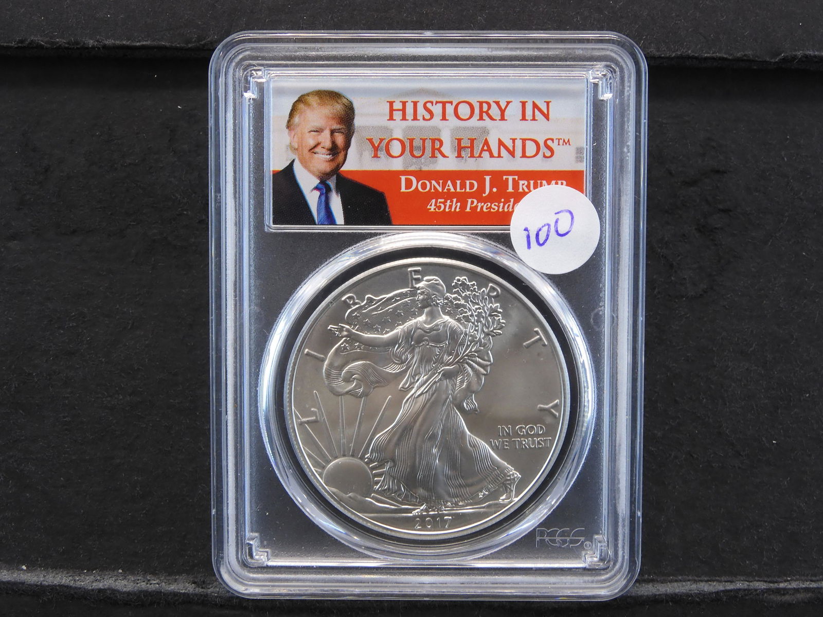 2017 Silver Eagle First Strike 'History is in your (1 of 4)