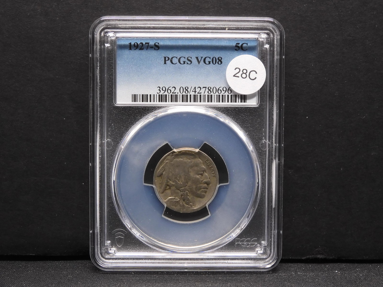 1927-S Buffalo 5c.  PCGS VG08. (1 of 4)