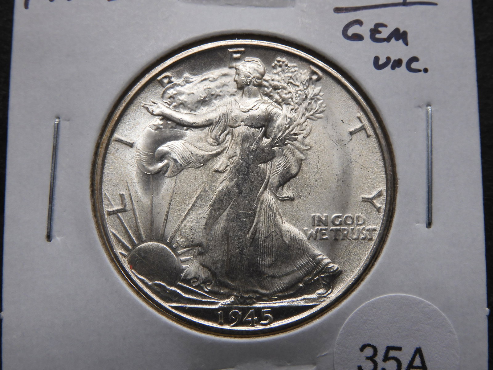 1945-S Walking Liberty 50c.  Gem UNC. (1 of 3)