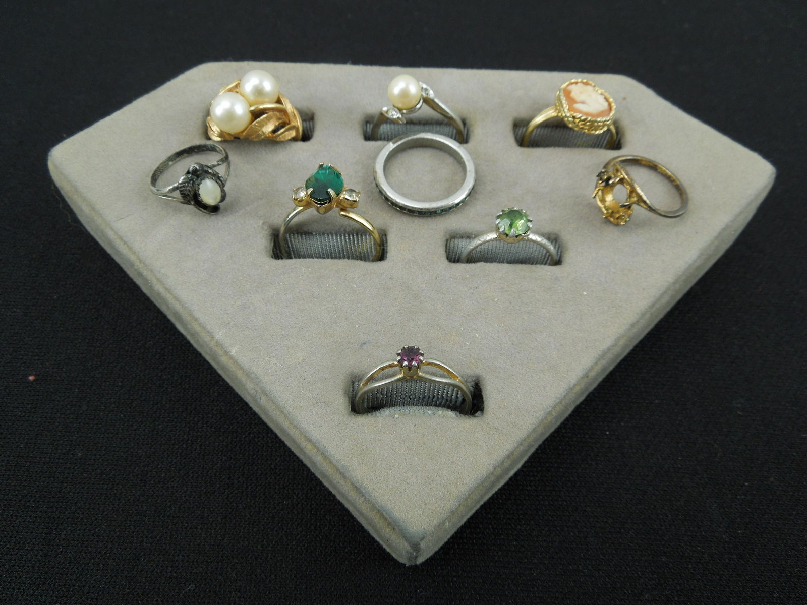 9 Rings  - One is Sterling the others are all Fashion (1 of 4)