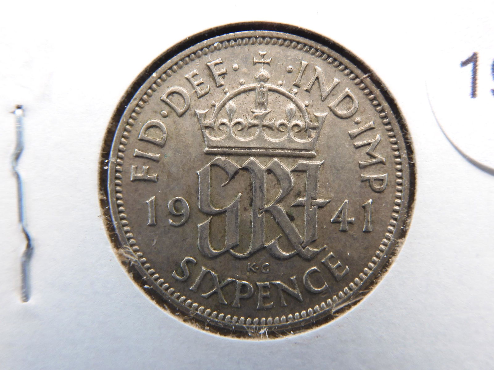 1941 -6 Pence From Great Britain 50% Silver (1 of 3)