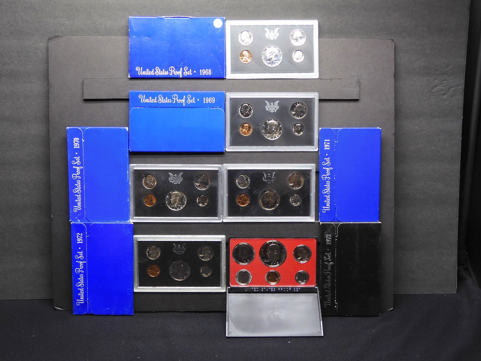 1968-S, 1969-S, 1970-S, 1971-S, 1972-S & 1973-S United (1 of 9)