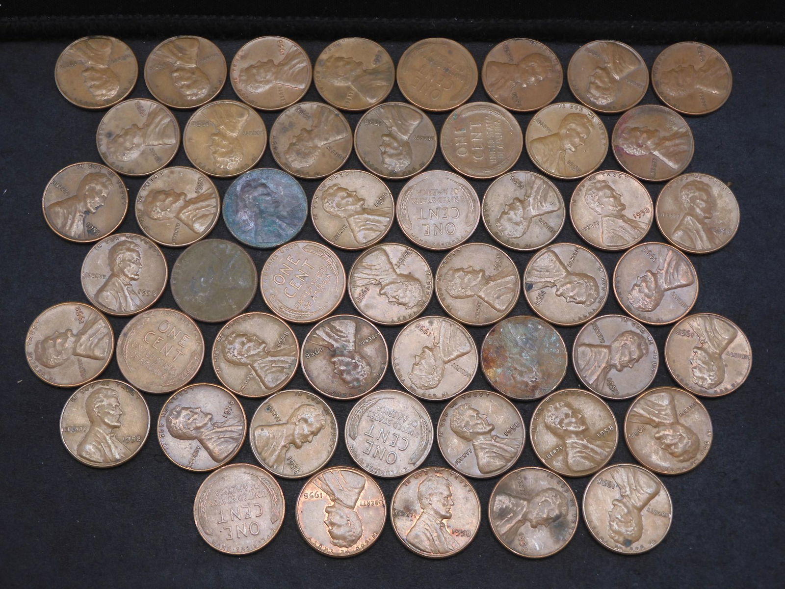 (50) 1958 Lincoln Wheat Cents (1 of 4)