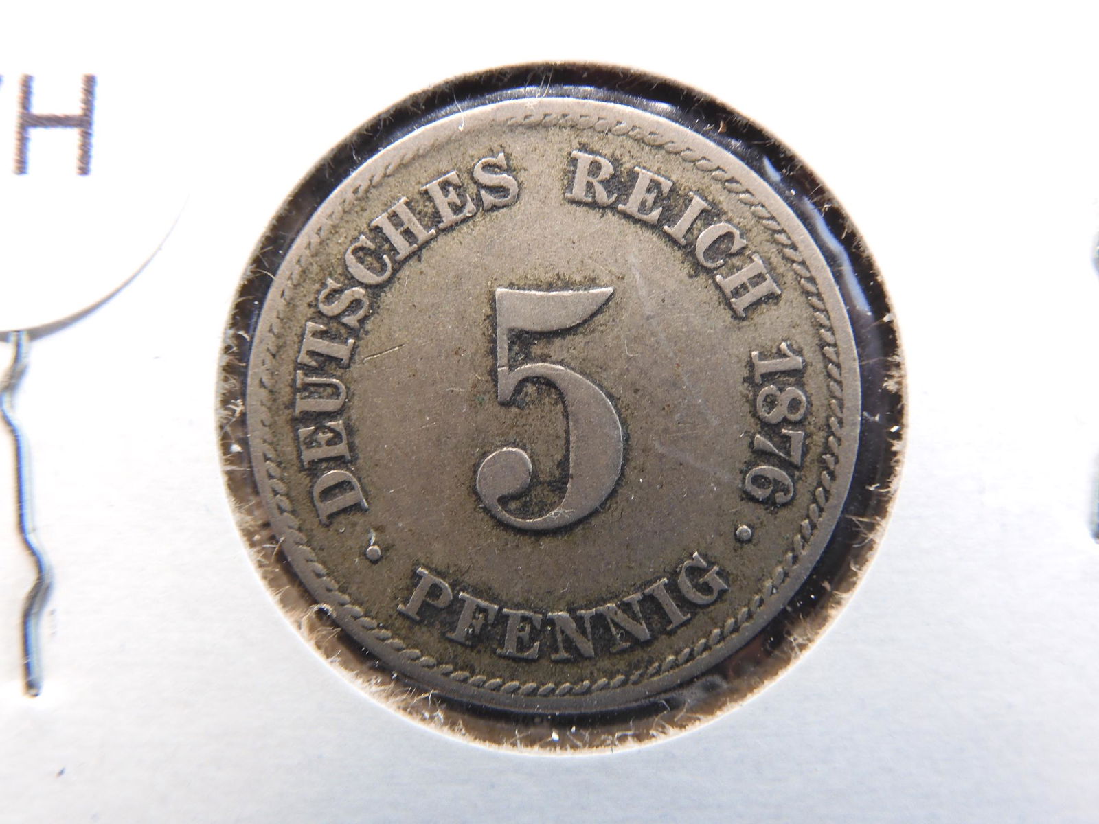 1876-G 5 Pfennig From Germany (1 of 3)