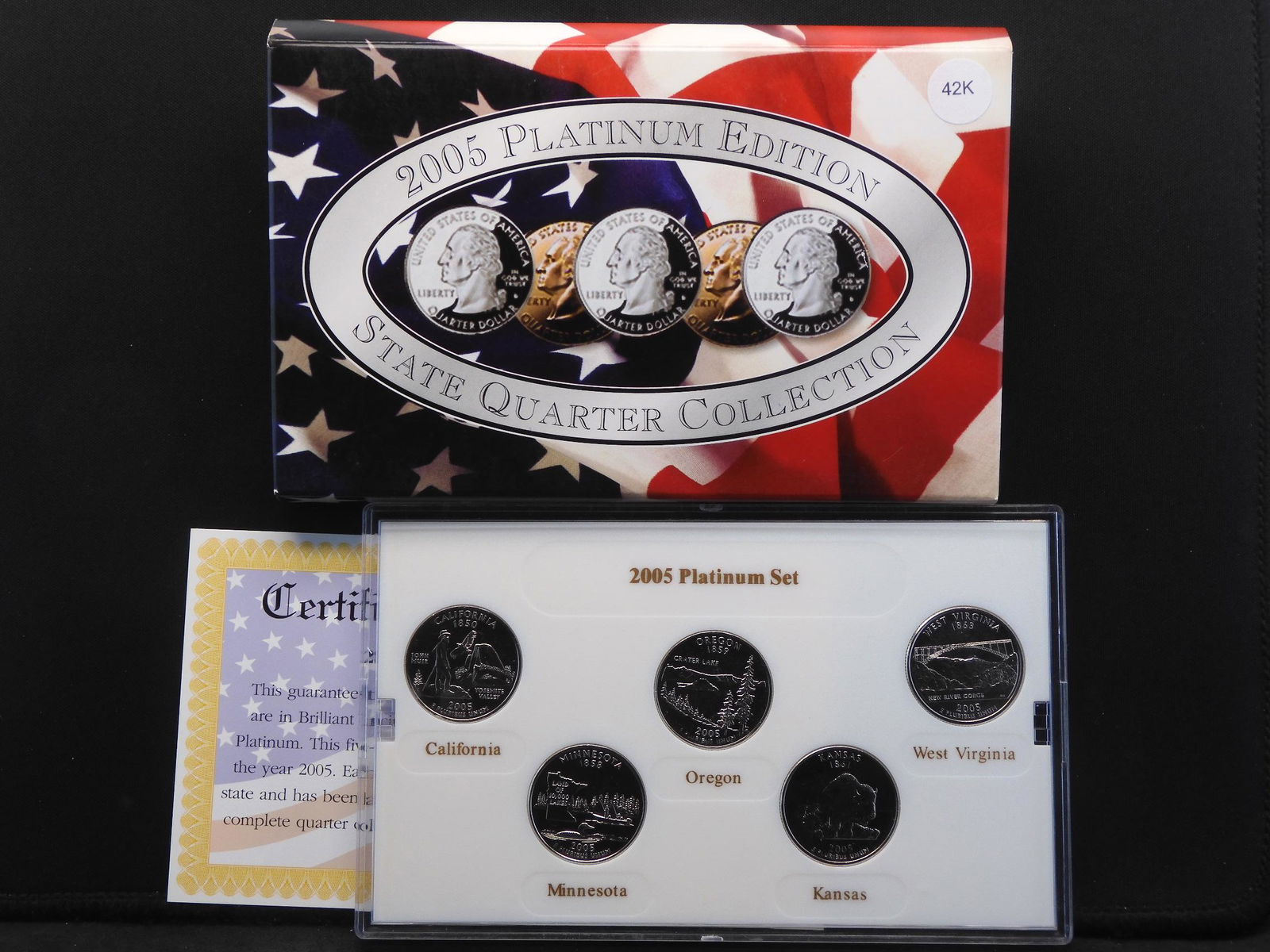 2005-P Platinum State Quarters Collection With (1 of 4)