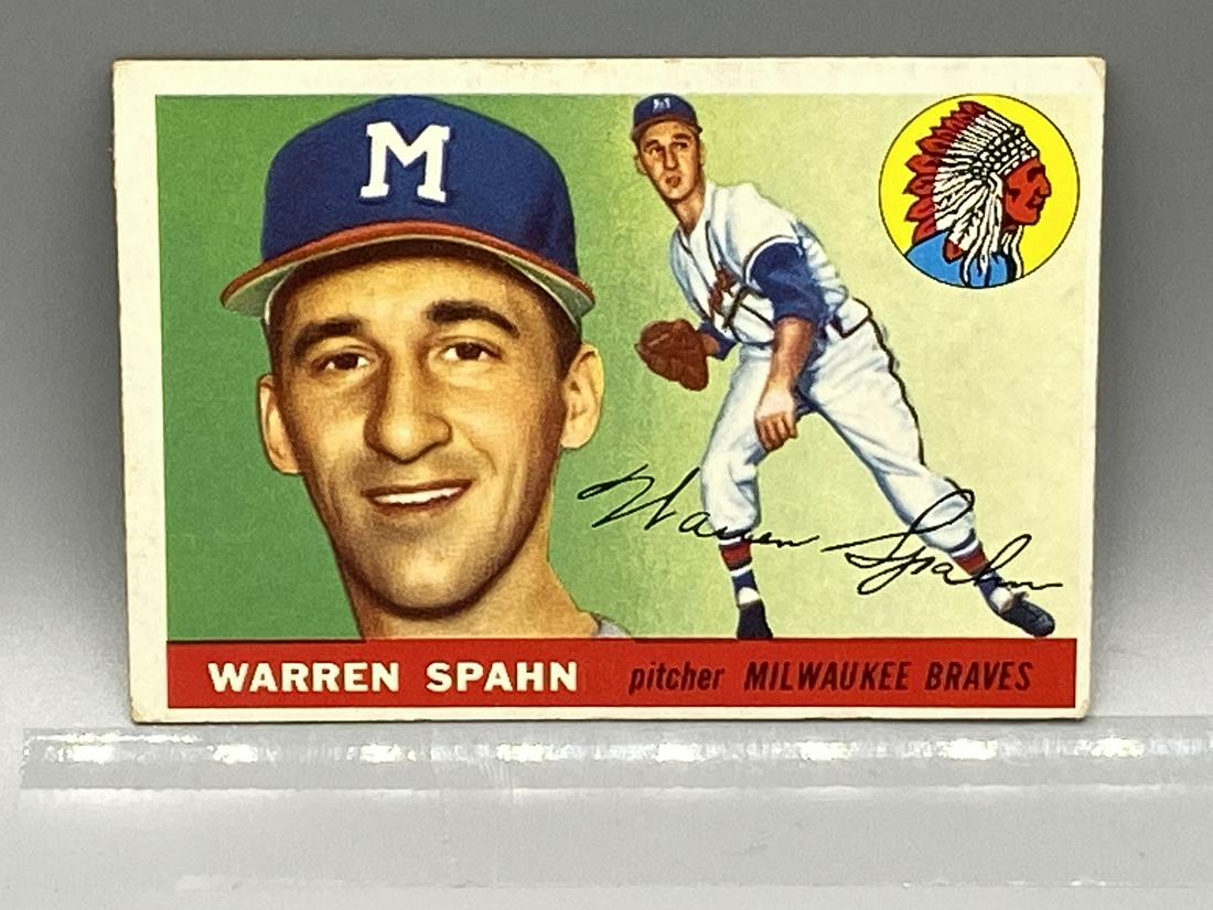 1955 Topps Warren Spahn #31 HOF (1 of 2)