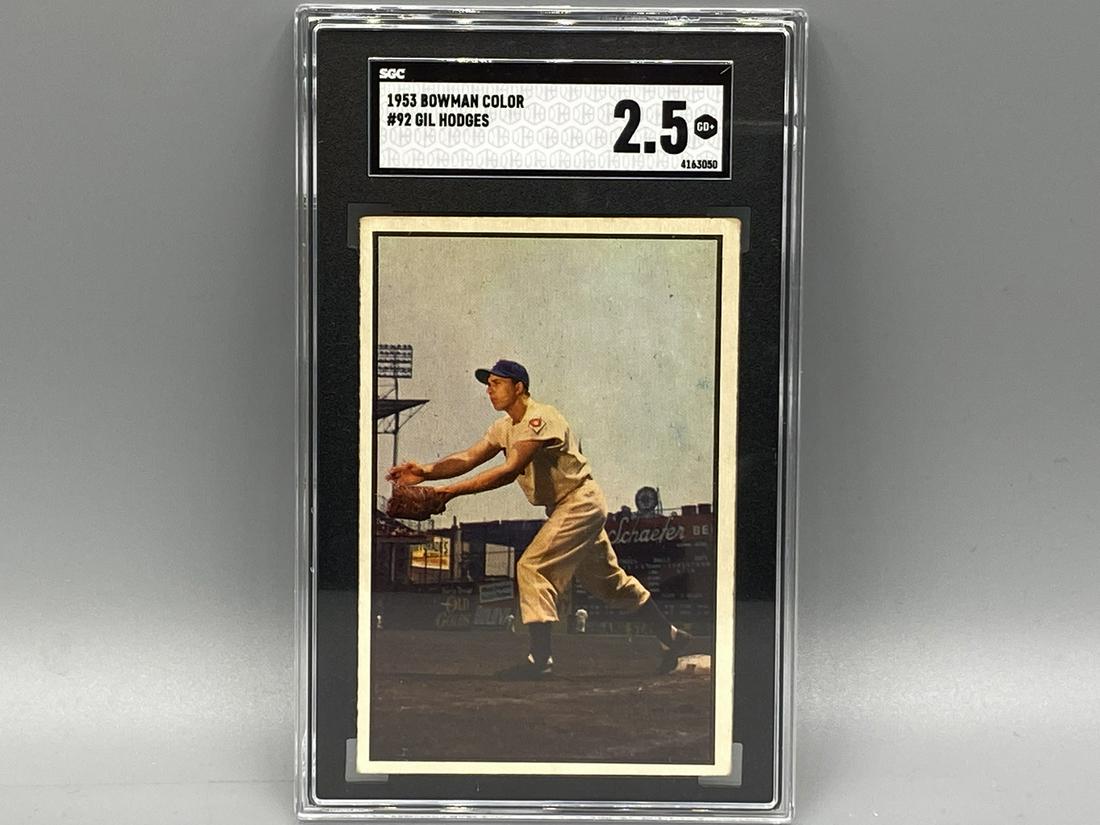 1953 Bowman Color Gil Hodges #92 SGC 2.5 (1 of 2)