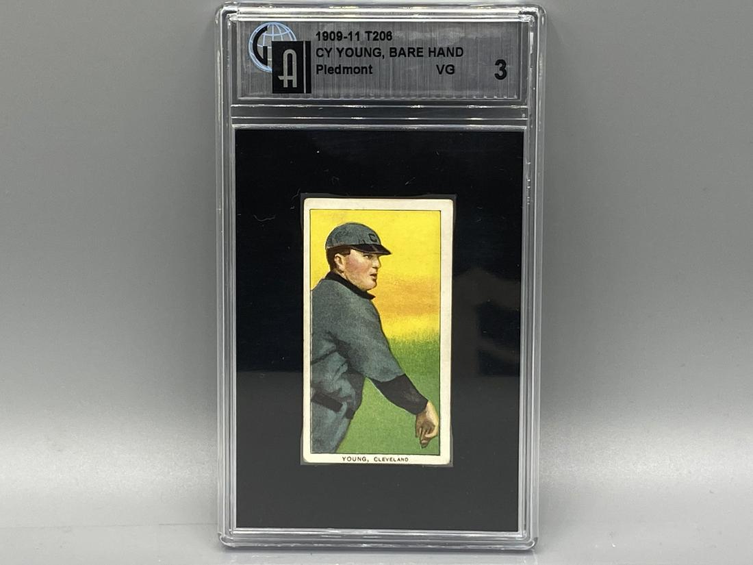 1909-11 T206 Cy Young Bare Hand GAI 3 VG HOF (1 of 2)