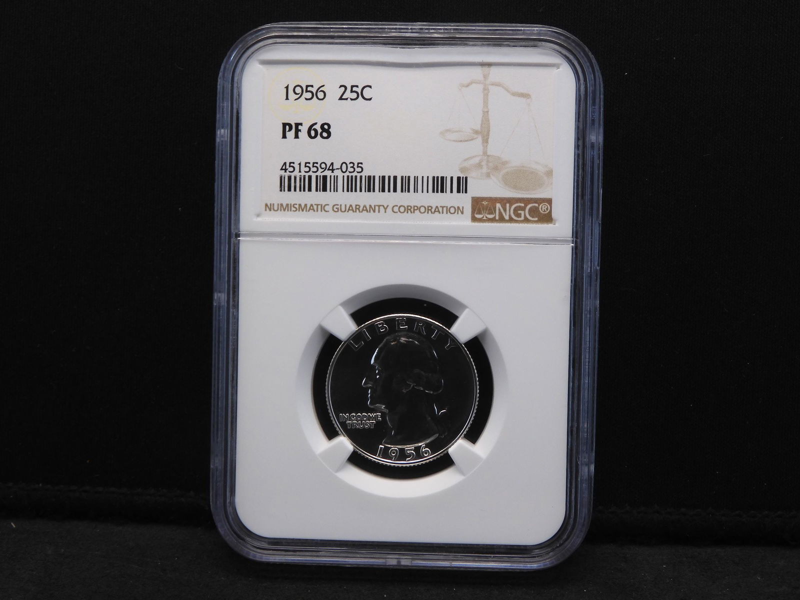 1956 NGC PF68 Washington Silver Quarter - PROOF! (1 of 4)