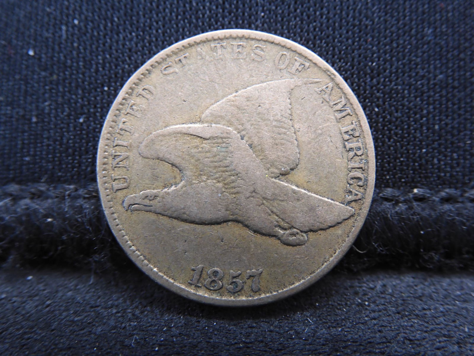 1857 Flying Eagle Cent - VF Condition - Nice! (1 of 2)
