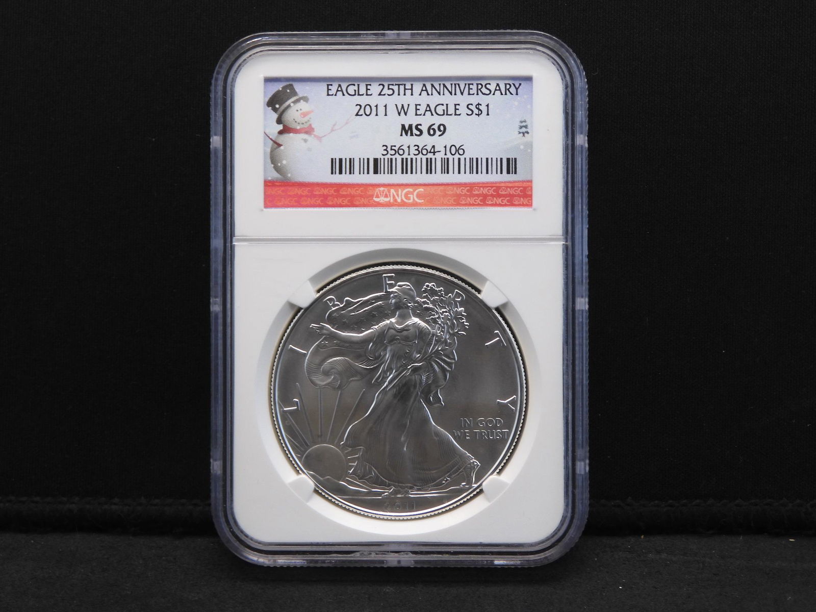 2011 NGC MS69 25th Anniversary American Silver Eagle w/ (1 of 4)