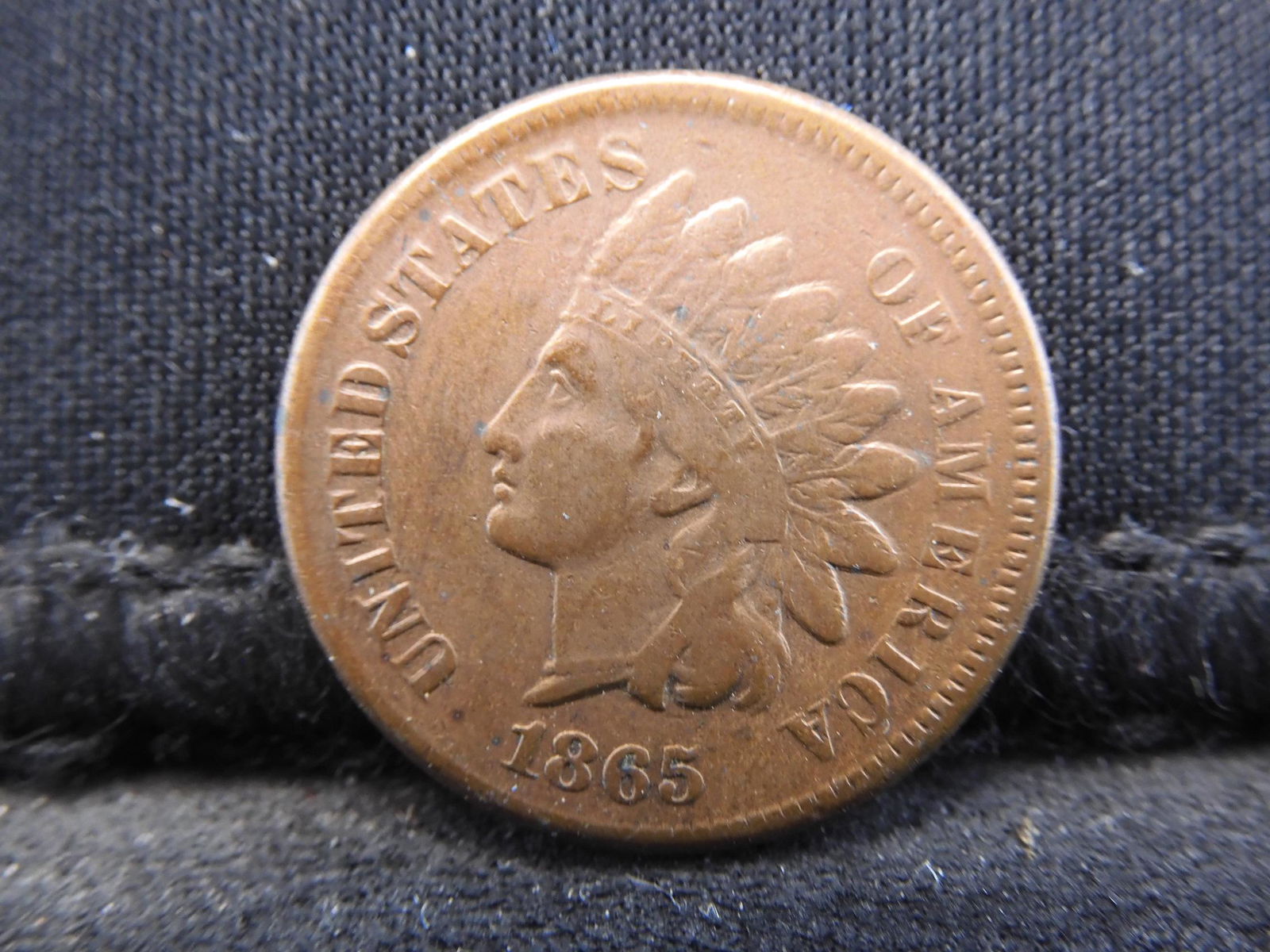 1865 Indian Head Cent - VF+ (1 of 2)