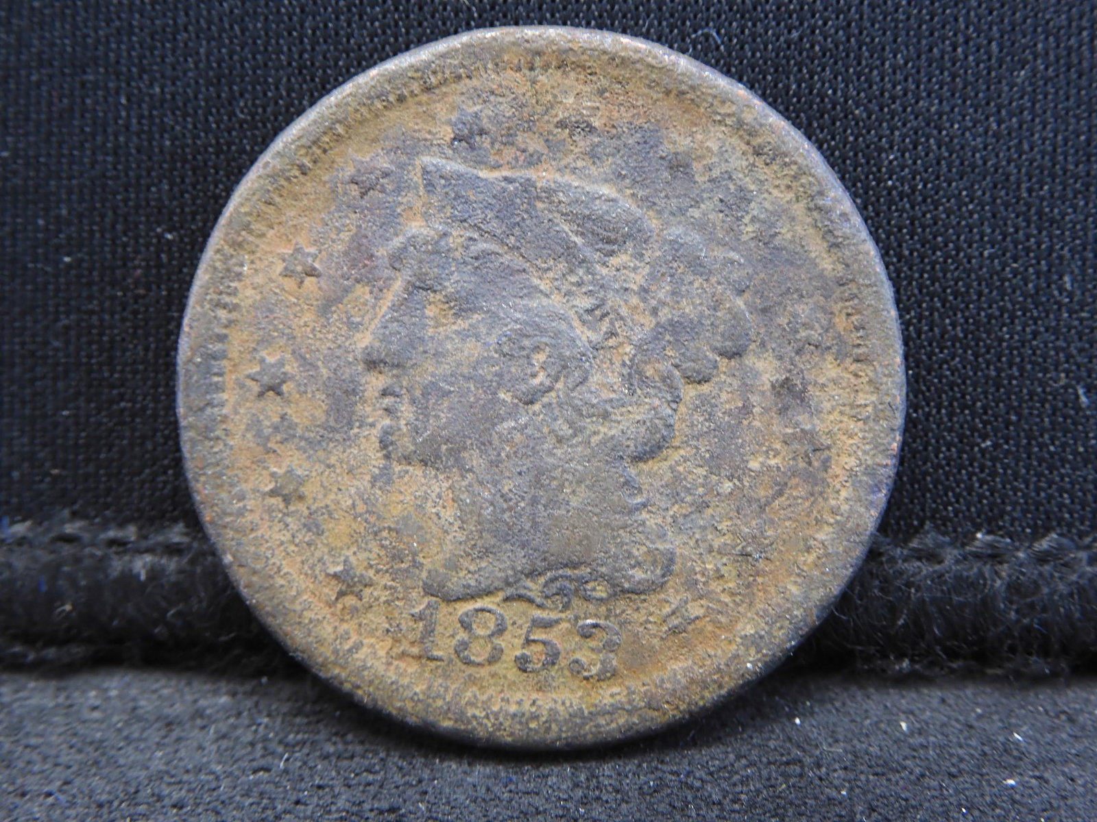 1853 Braided Hair Large Cent: 1853 Braided Hair Large Cent