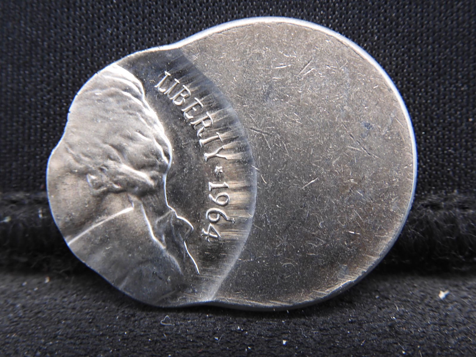 Error - Off-Center Strike - 1964-D Jefferson Nickel: Error - Off-Center Strike - 1964-D Jefferson Nickel