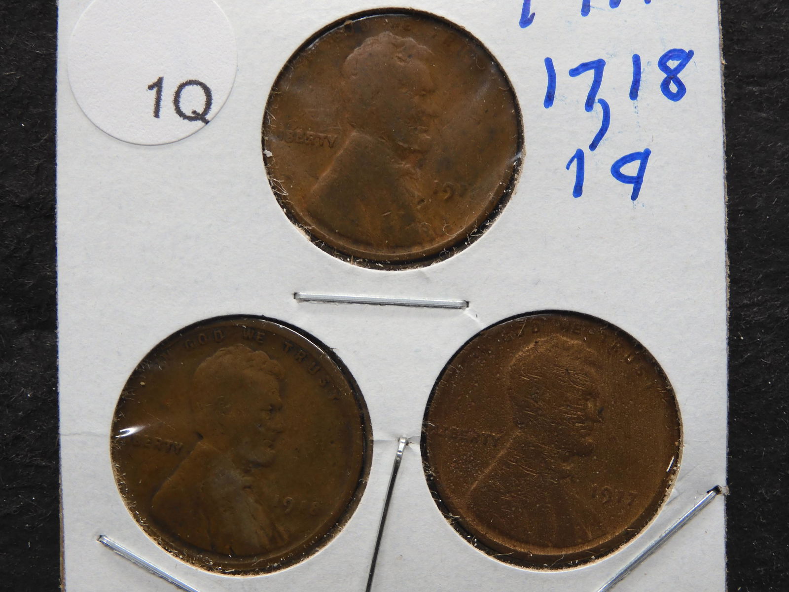 1911, 1917 & 1918 Lincoln Wheat Cents (1 of 3)