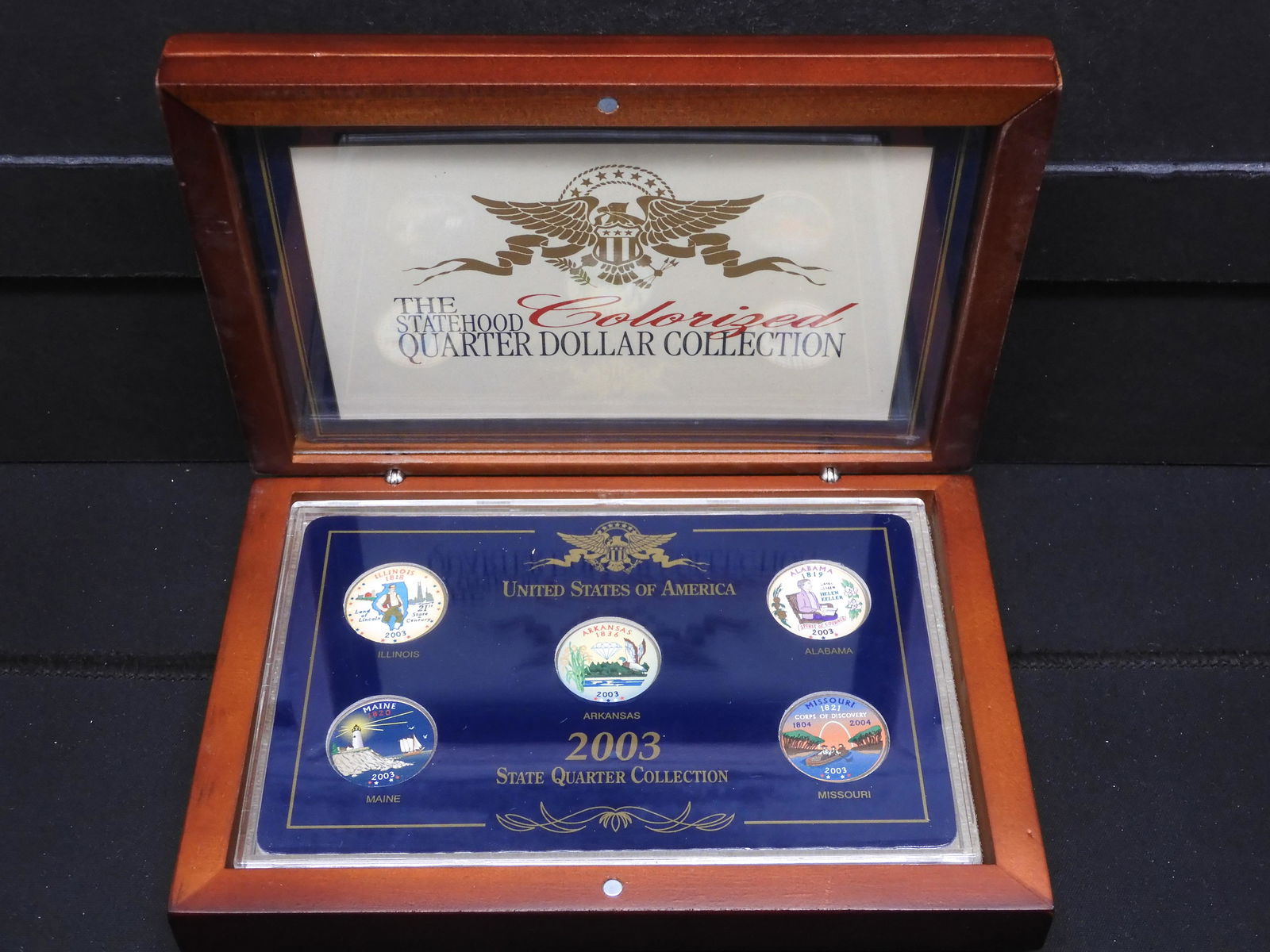 2003 P & D Colorized State Quarter Set (1 of 5)