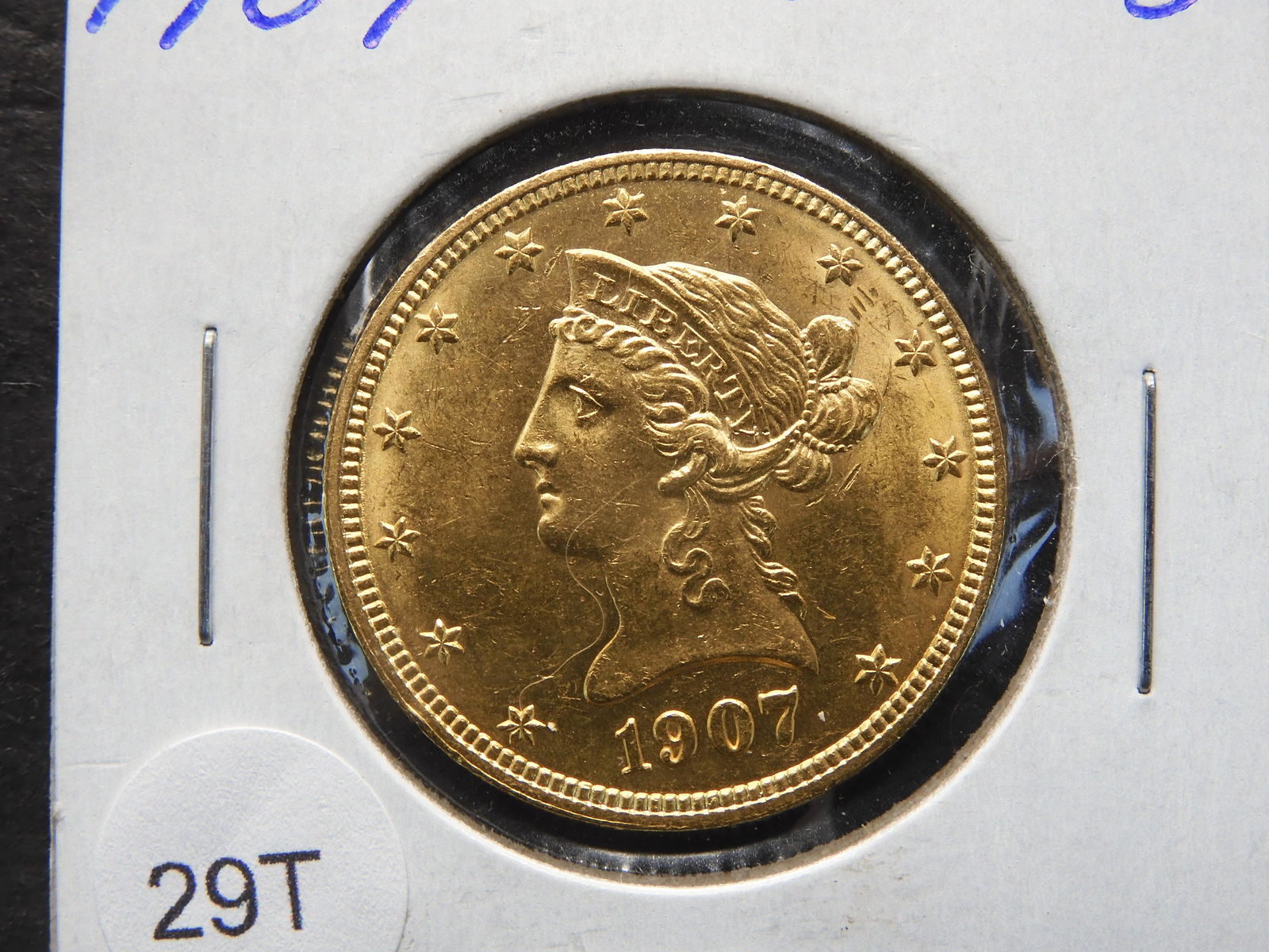 1907 US Gold Coronet Head $10 Eagle (1 of 3)
