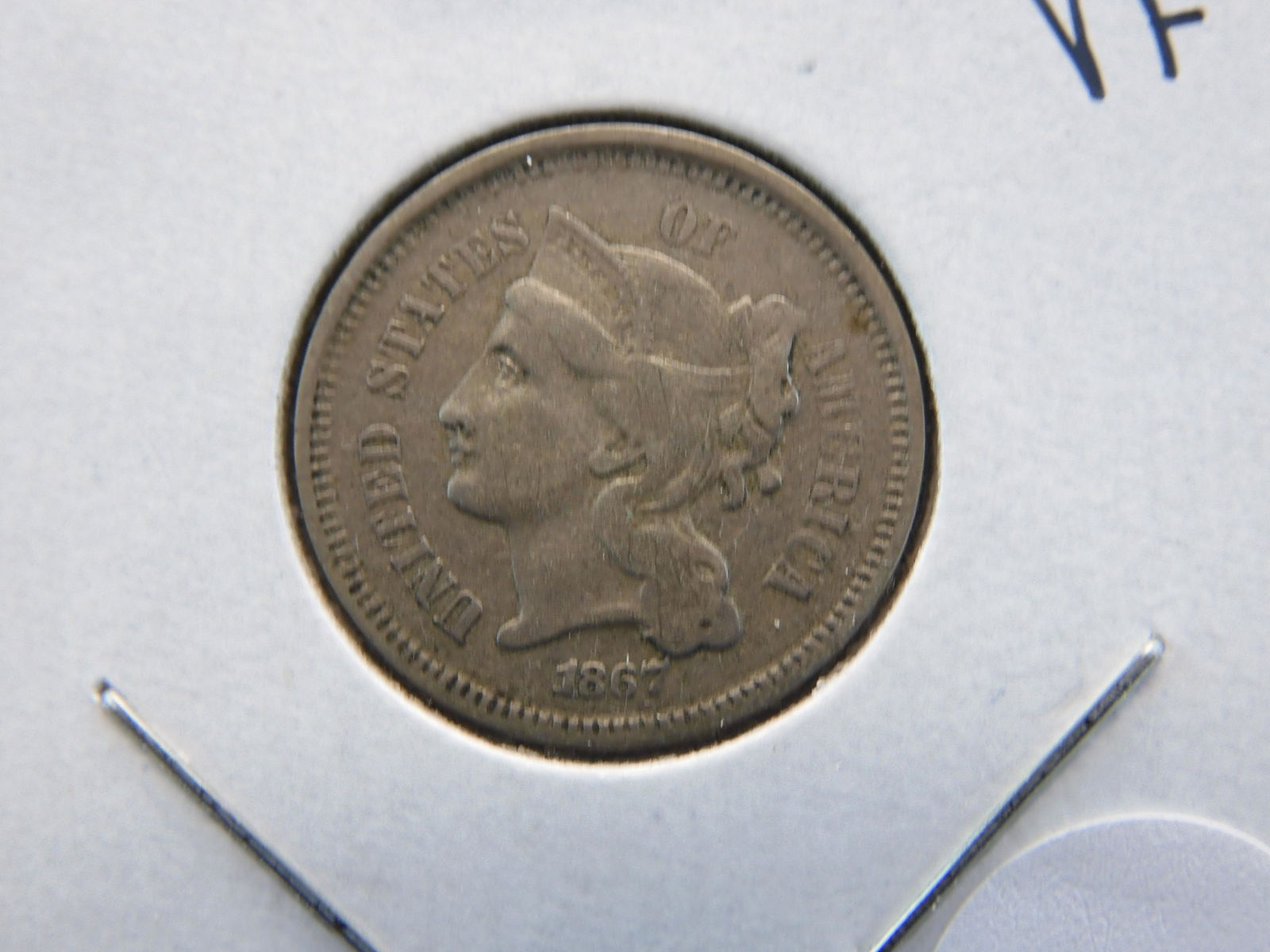 1867 3 Cent Nickel - Nice Details (1 of 3)