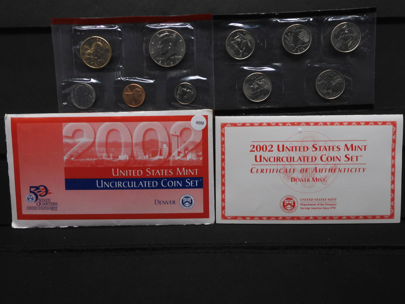 2002-D Unc. US Mint Set w/Sacagawea Dollar & 5 State (1 of 7)