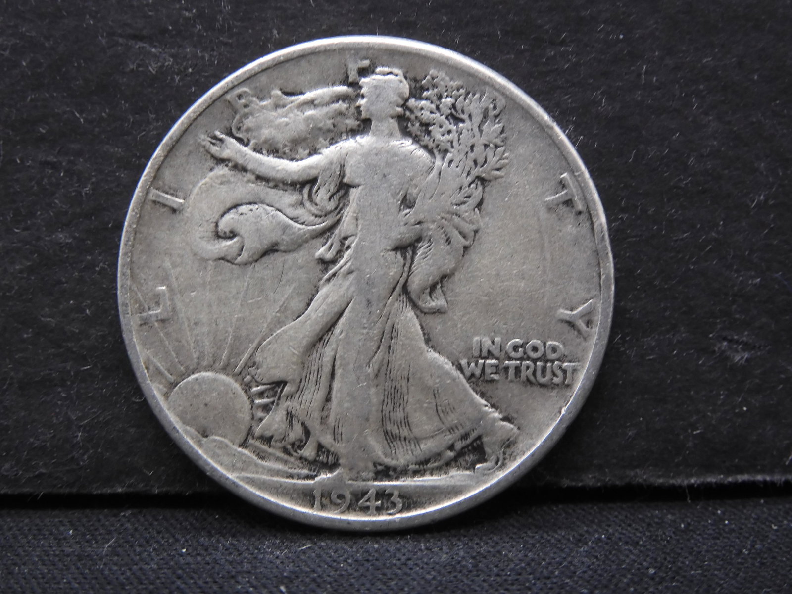 1943 SILVER/90% (ONLY 9.9 MILL EVER MINTED) LIBERTY: 1943 SILVER/90% (ONLY 9.9 MILL EVER MINTED) LIBERTY HALF
