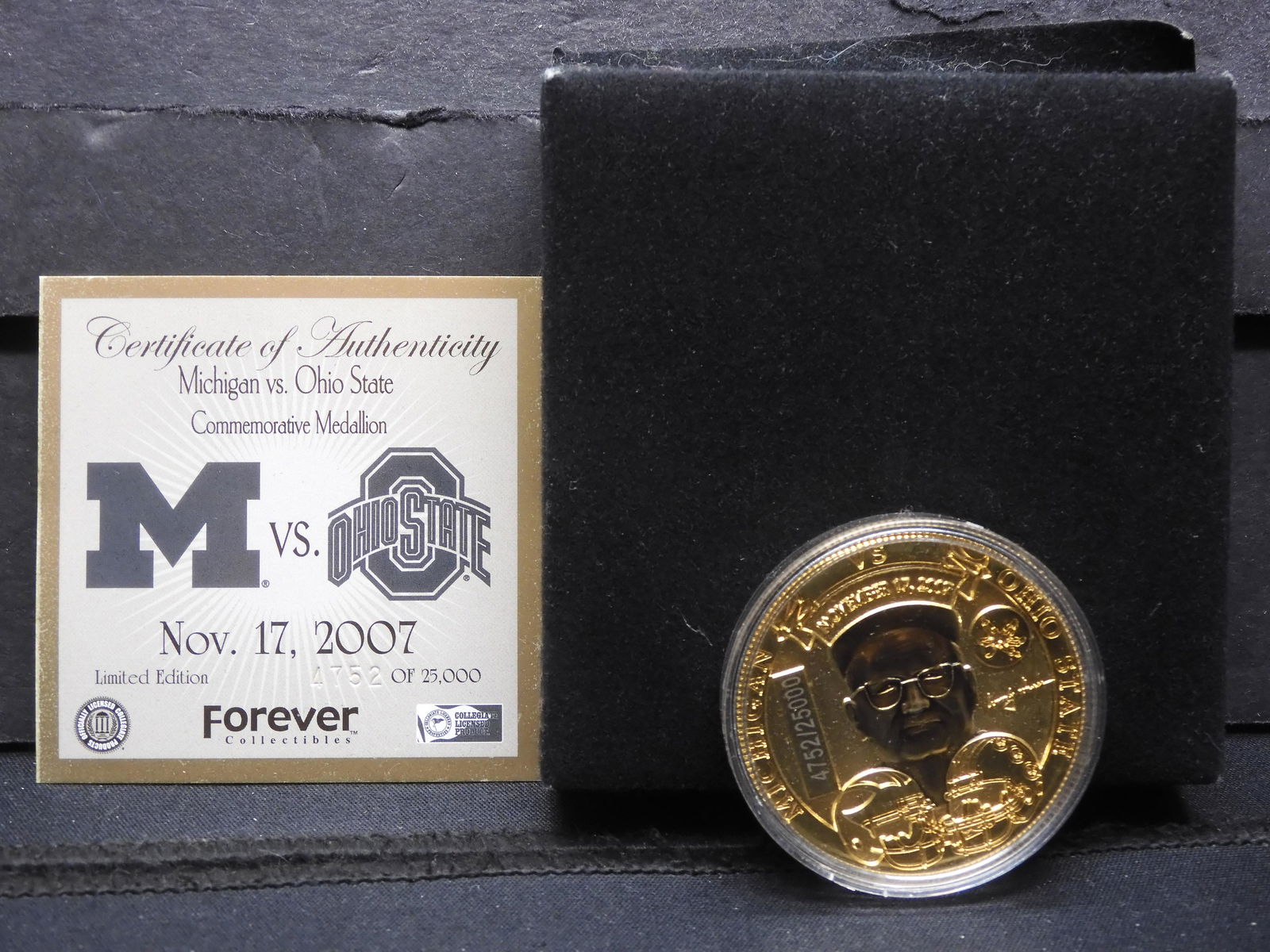 Michigan Vs. Ohio State Commemorative Medallion (1 of 4)