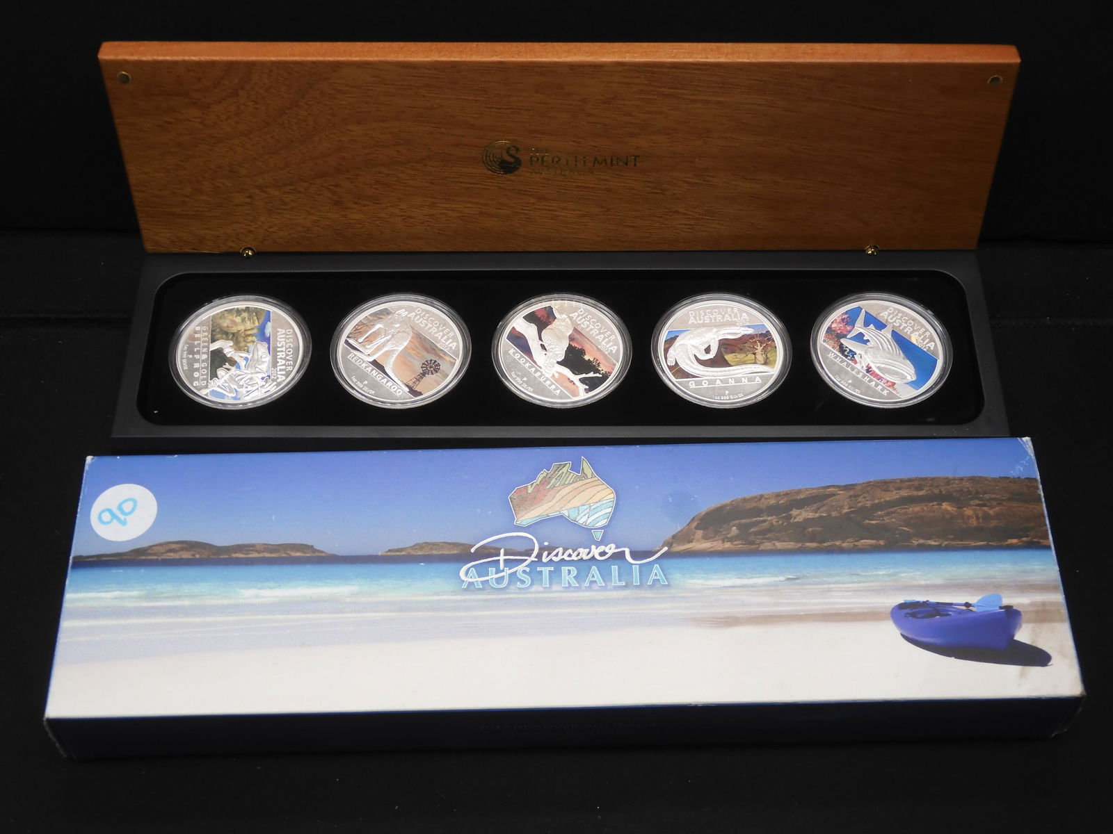 2012-P Discover Australia Colorized Silver Proof 5 Coin (1 of 5)
