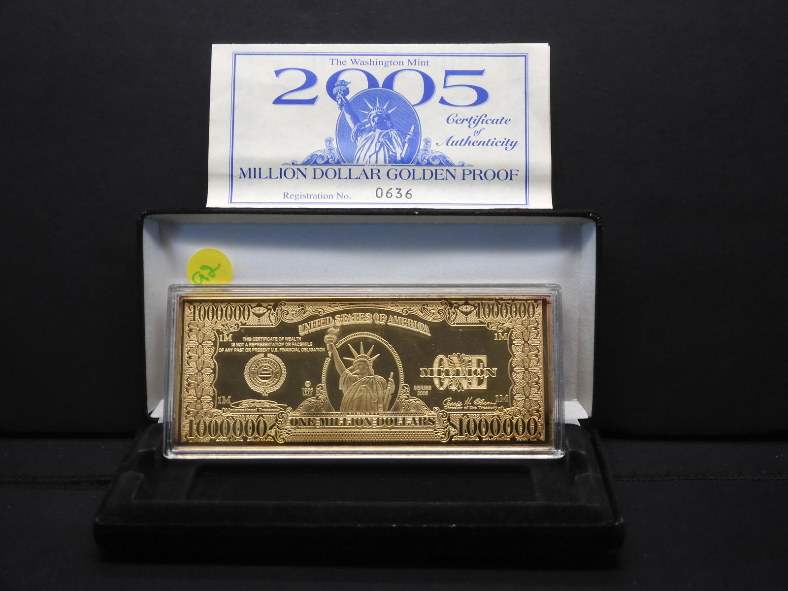 2005 Million Dollar 4oz .999 Silver Golden Proof (1 of 5)