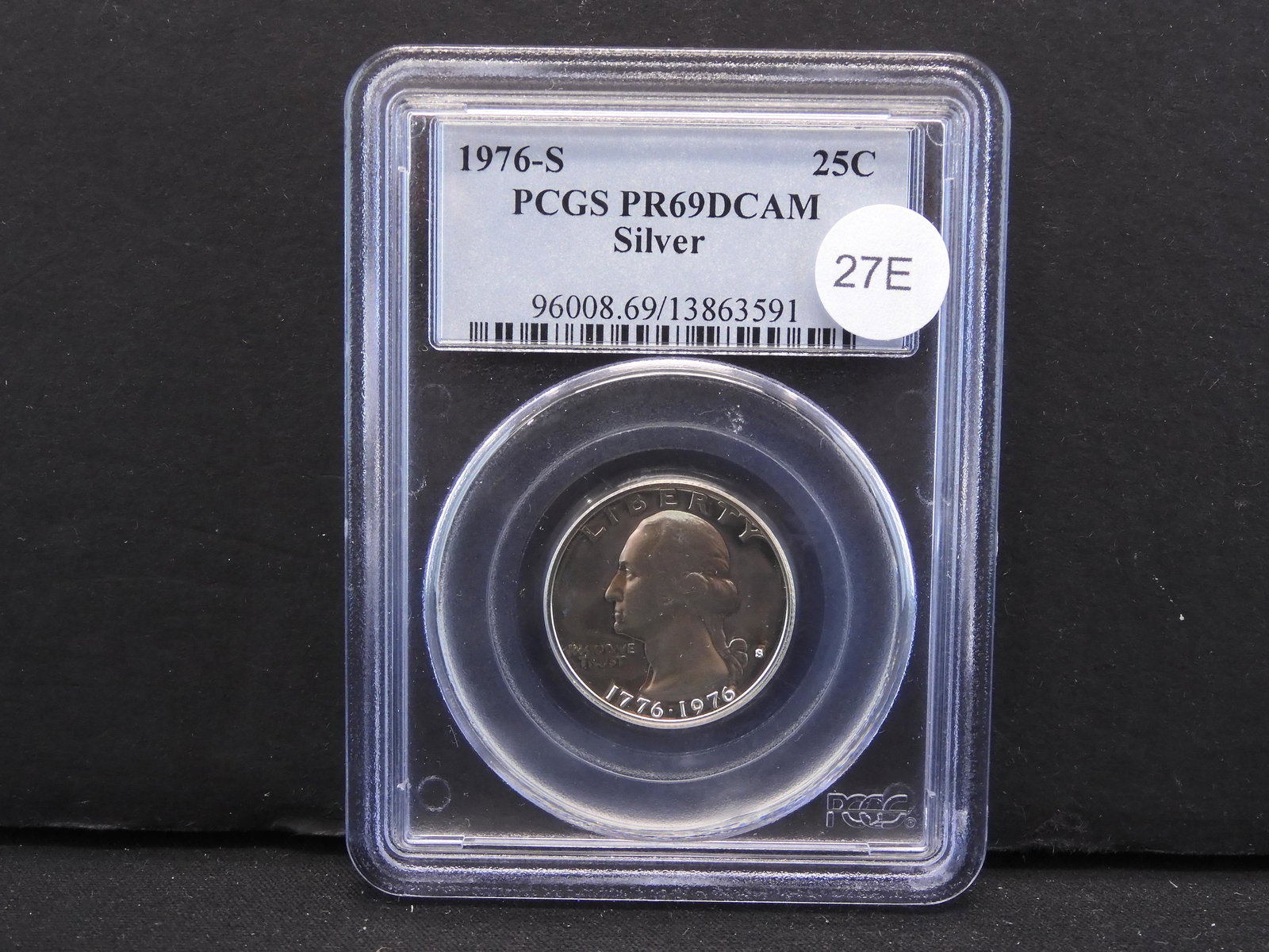 1976-S Silver Washington 25c.  PCGS PR69 DCAM. (1 of 4)