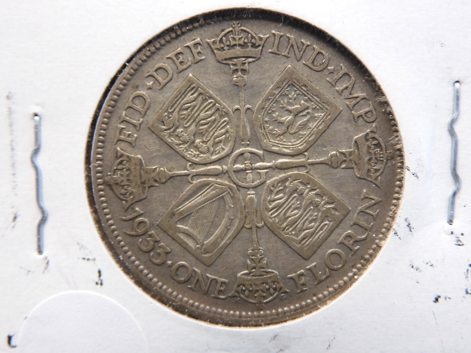 1933-1 Florin From Great Britain 50% Silver (1 of 3)