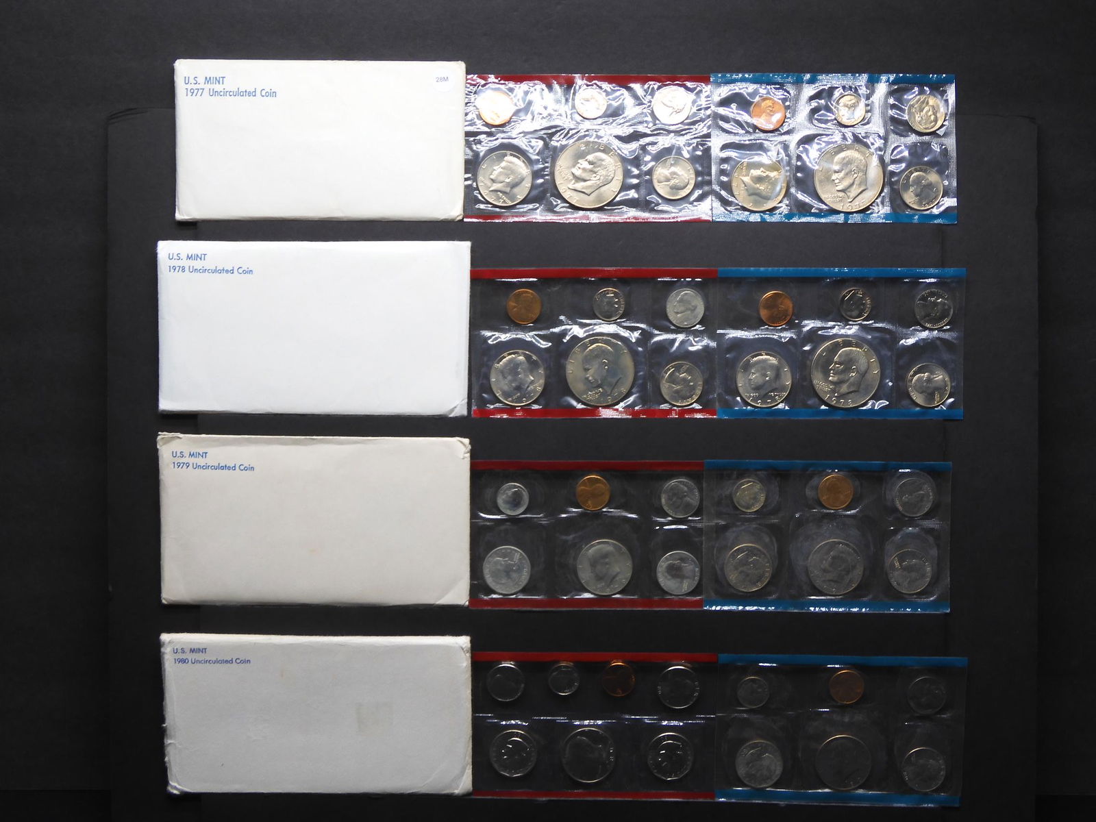 1977, 1978, 1979 & 1980 Philadelphia & Denver Mint Sets (1 of 13)