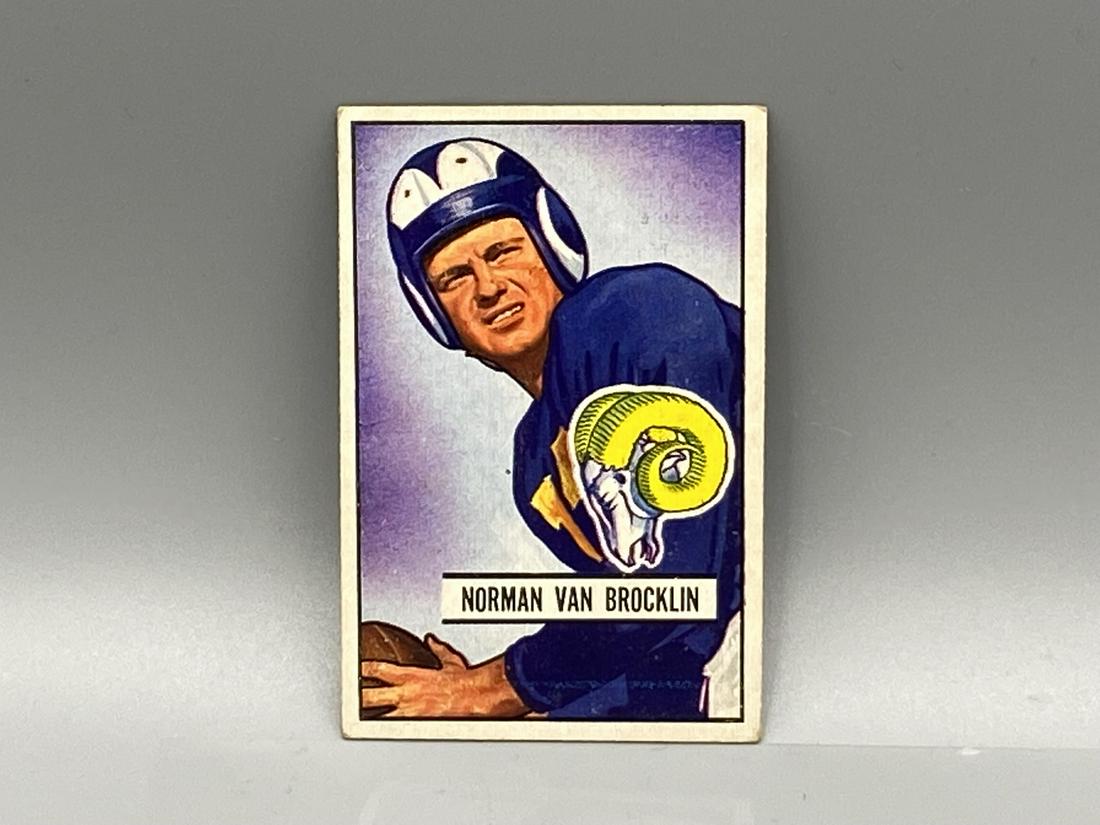 1951 Bowman Norm Van Brocklin #4 Rookie HOF (1 of 2)