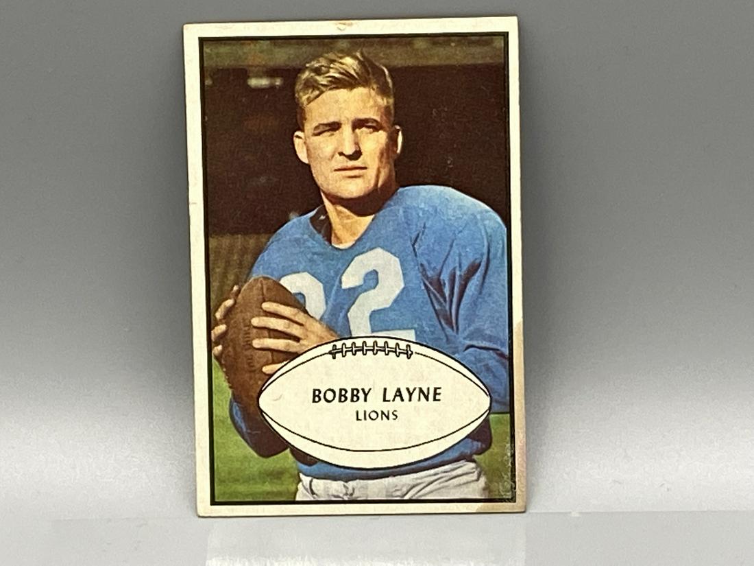 1953 Bowman Bobby Layne #21 HOF (1 of 2)