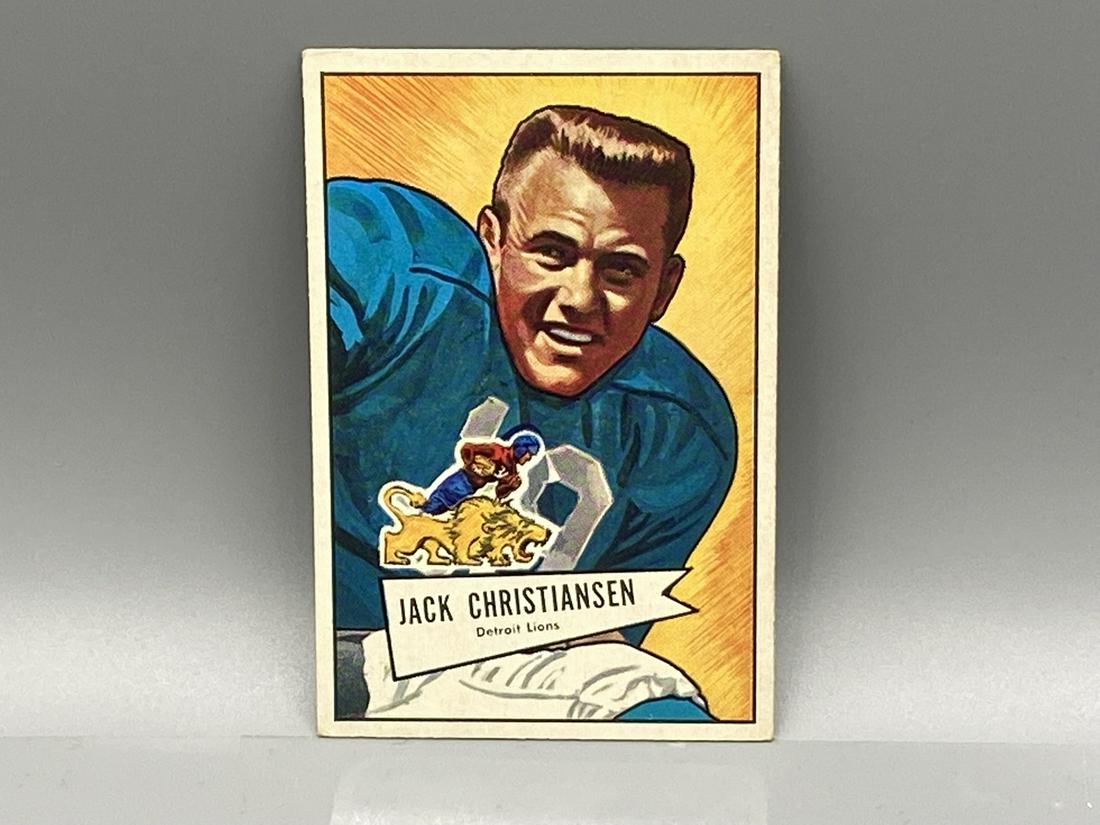 1952 Bowman Large Jack Christiansen #129 Rookie HOF (1 of 2)