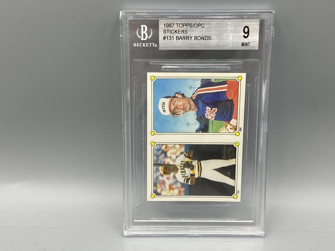 1987 Topps/ O Pee Chee Sticker #131 Barry Bonds Rookie (1 of 2)