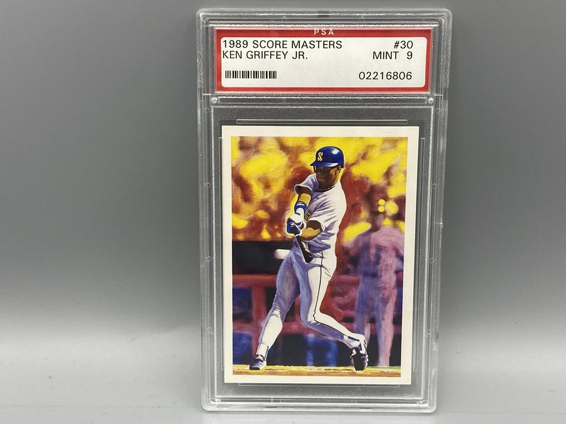 1989 Score Masters #30 Ken Griffey Jr. Rookie Card PSA (1 of 2)