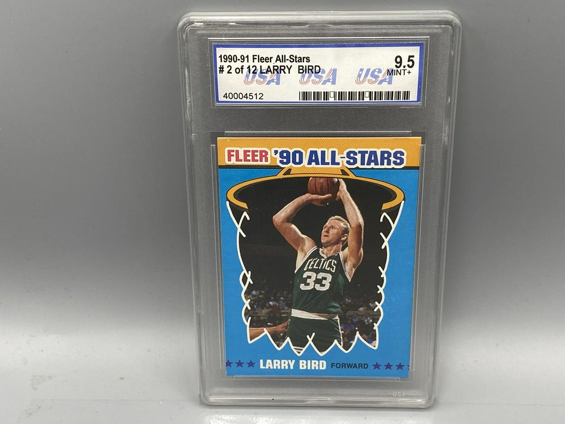1990 Fleer All-Stars Larry Bird #2 USA Mint 9.5 (1 of 2)