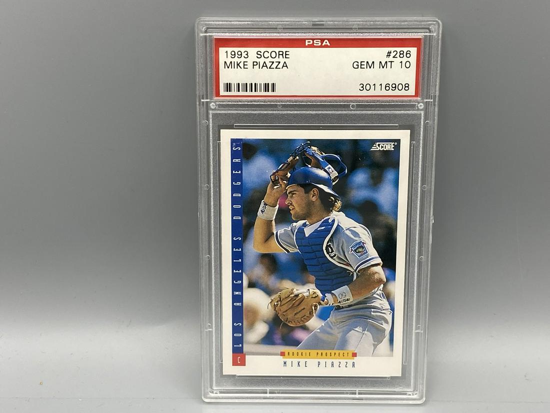 1993 Score #286 Mike Piazza RC PSA Gem Mint 10 (1 of 2)