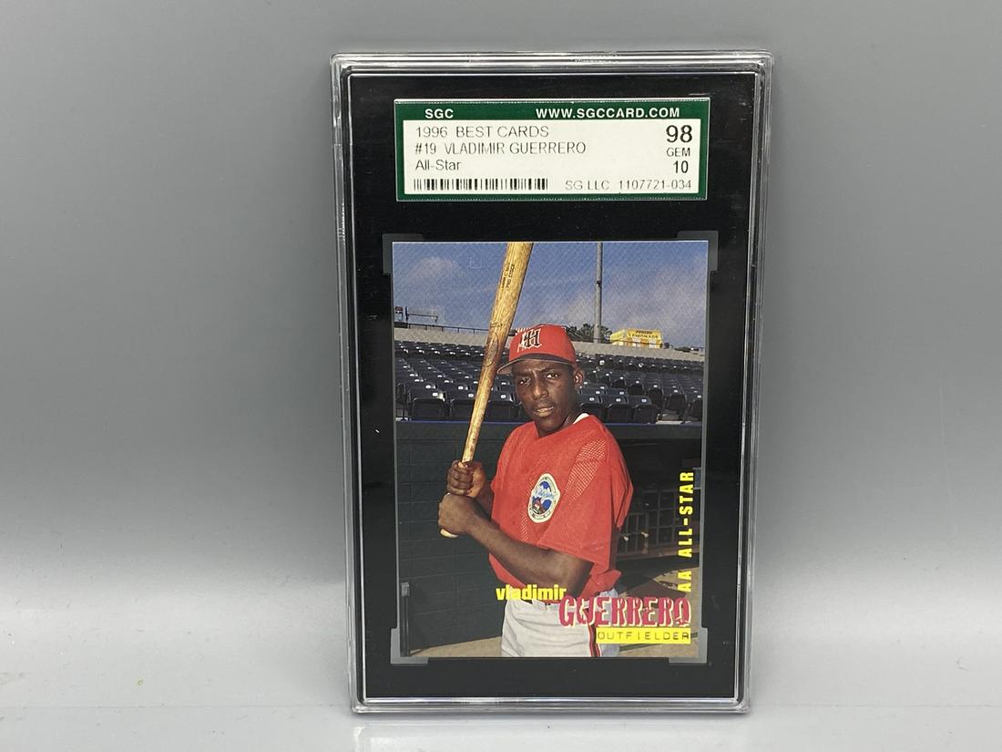 1996 Best Cards #19 Vladimir Guerrero Rookie Card SGC (1 of 2)