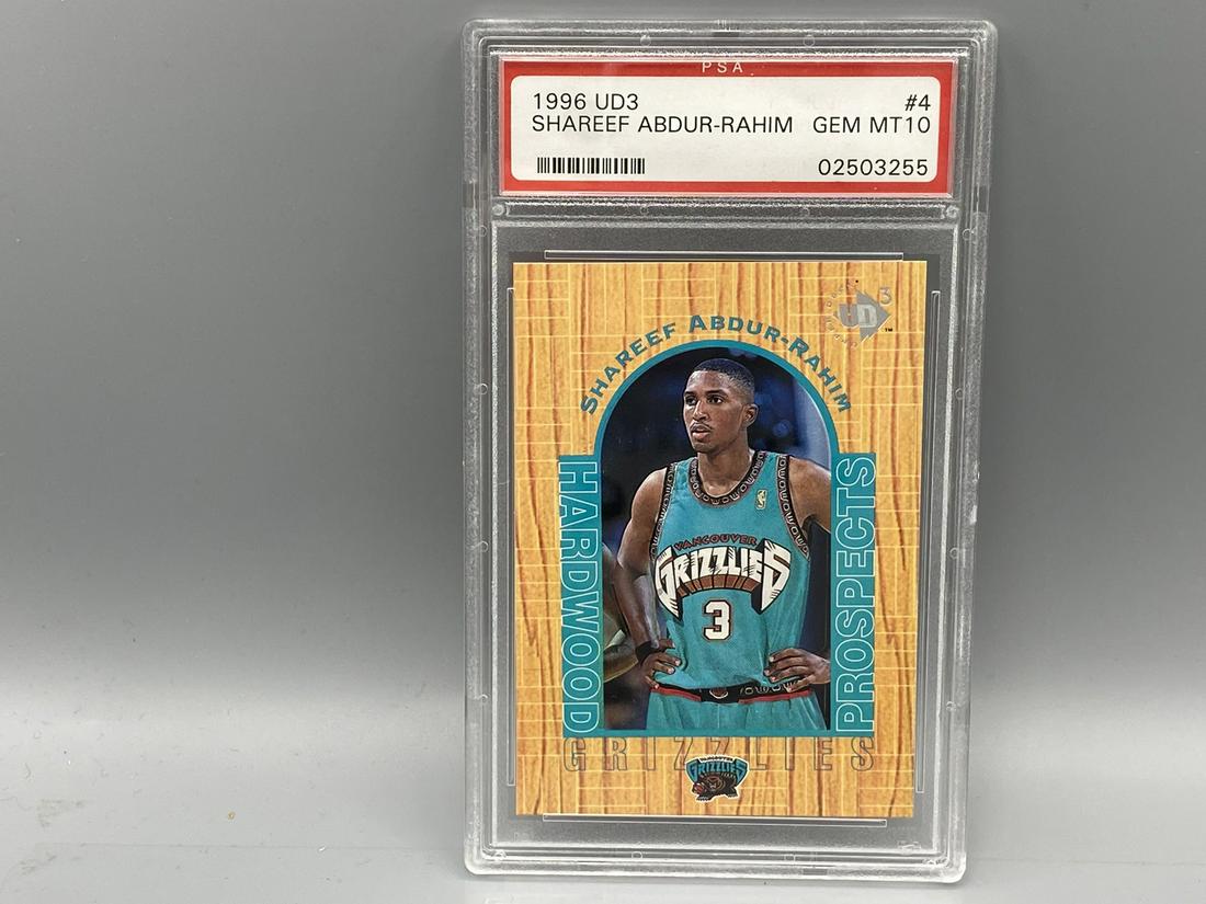 1996 UD3 Shareef Abdur-Rahim Rookie Card PSA Gem Mint (1 of 2)