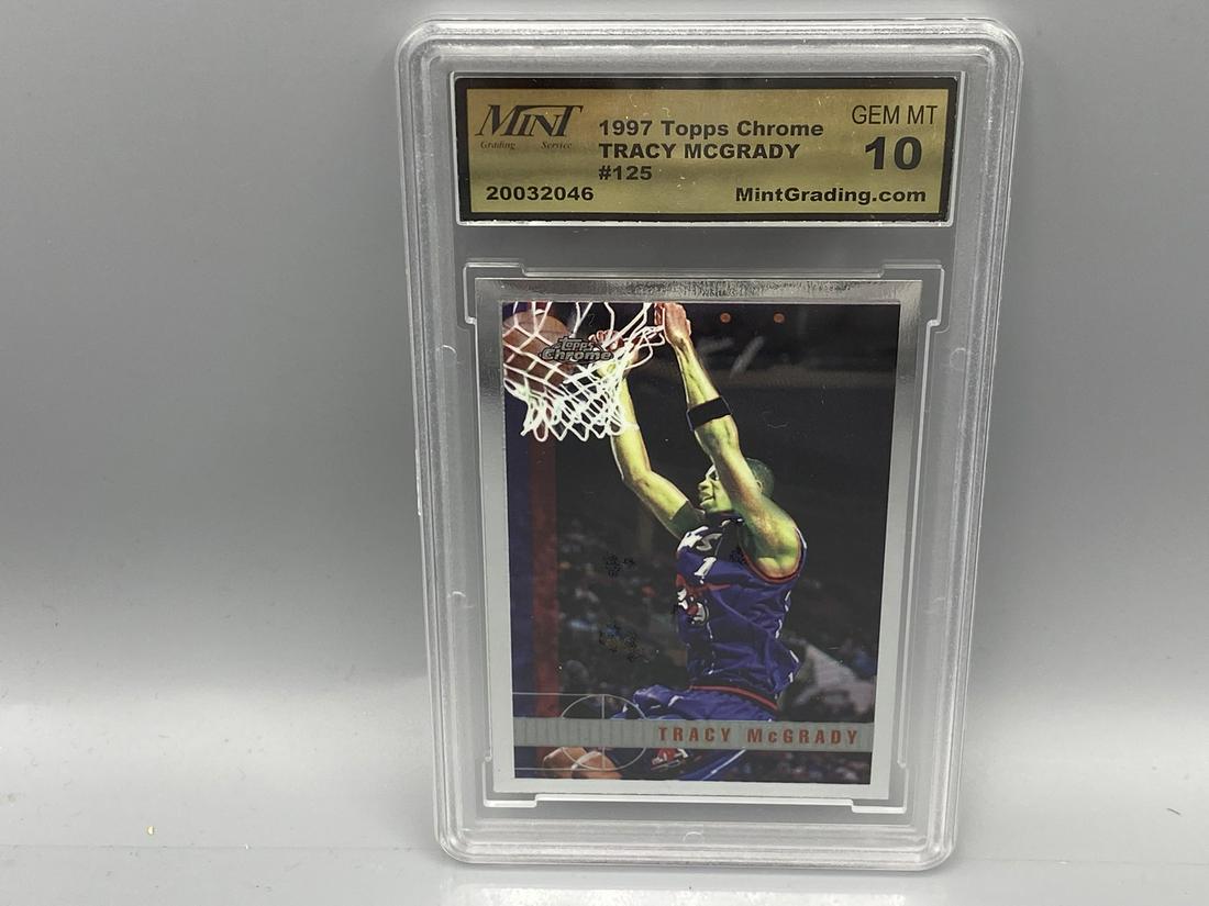 1997 Topps Chrome #125 Tracy McGrady Rookie Card Gem (1 of 2)