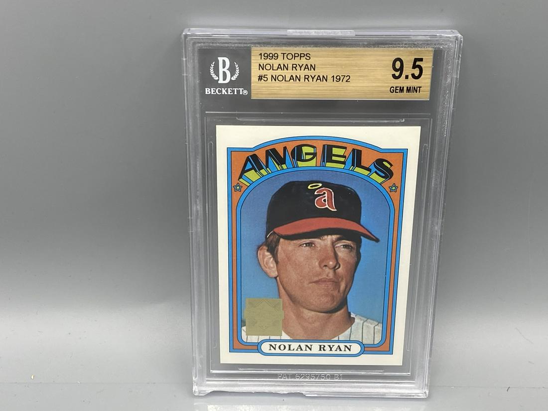 1999 Topps Nolan Ryan #5 1972 Beckett Grading Gem Mint (1 of 2)