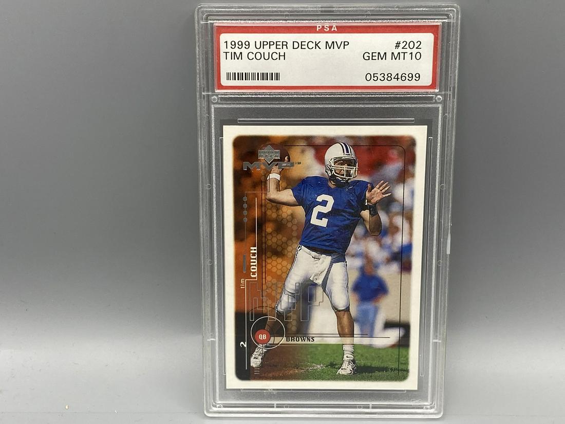 1999 Upper Deck MVP #202 Tim Couch Rookie Card PSA Gem (1 of 2)