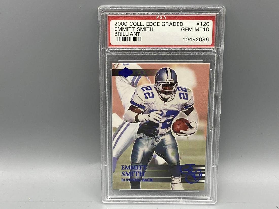 2000 Collector's Edge Graded Emmitt Smith Brilliant PSA (1 of 2)