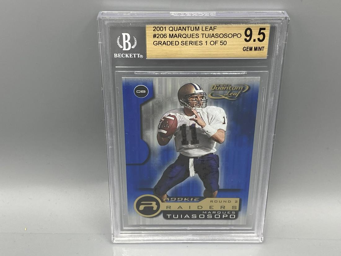 2001 Quantum Leaf #206 Marques Tuiasosopo Rookie Card (1 of 2)